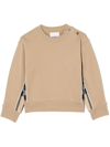 Burberry Vintage Check Panel Sweatshirt In Neutrals