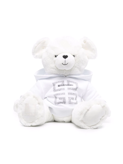 Givenchy Kids' Logo Plush Teddy Bear In White