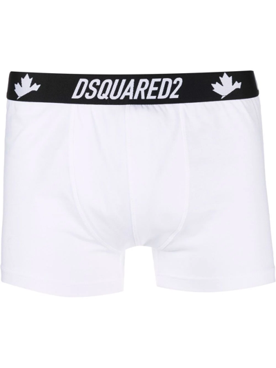 Dsquared2 Logo-waistband Boxers In White