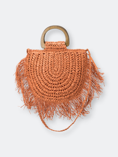 Melie Bianco Sicily Rust Small Top Handle Bag In Brown