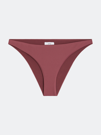 Onia Daisy Bikini Bottom In Red