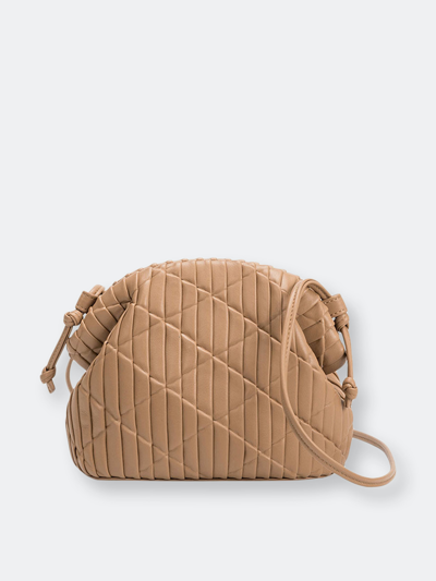 Melie Bianco Ava Nude Small Crossbody Bag In Brown