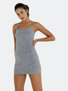 Endless Rose Knit Mini Dress In Grey