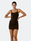 Endless Rose Knit Mini Dress In Brown