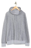 Bella Plus Canvas Solid Knit Hoodie In Athletic Heather