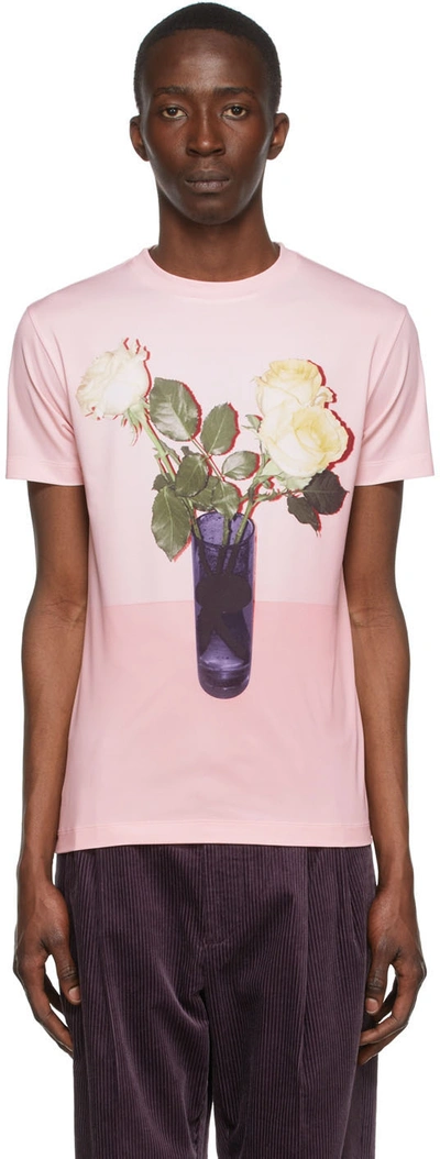 Acne Studios Pink Polyester T-shirt In Acu Rose Pink
