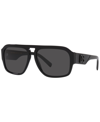 DOLCE & GABBANA MEN'S LOW BRIDGE FIT SUNGLASSES, DG4403F LOW BRIDGE FIT 58