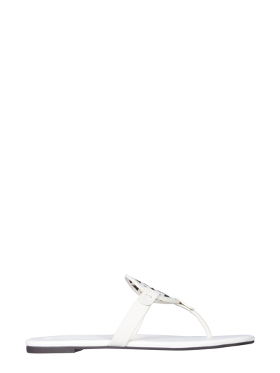 Tory Burch Miller Thong-strap Sandals In White