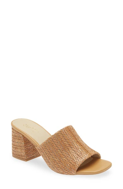 Seychelles Adapt Raffia Slide Sandal In Tan Raffia