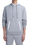 Bugatchi Comfort Cotton Blend Hoodie In Platinum