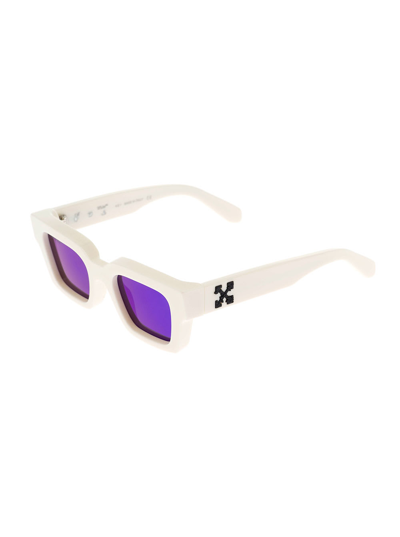 Off-white Off White Womans Virgil White Acetate Sunglasses