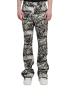 Amiri Graphic-print Flared Trousers In Multi