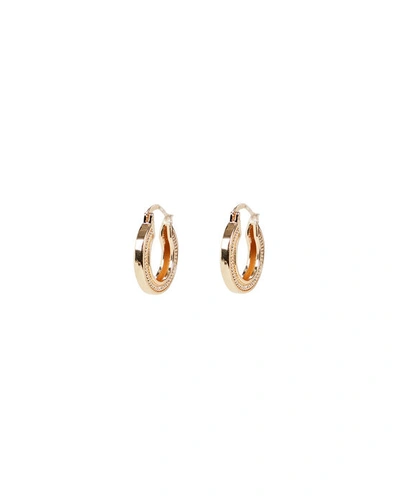 Jordan Road Jewelry Betty Flat Braided Rope Hoop Earrings In Gold