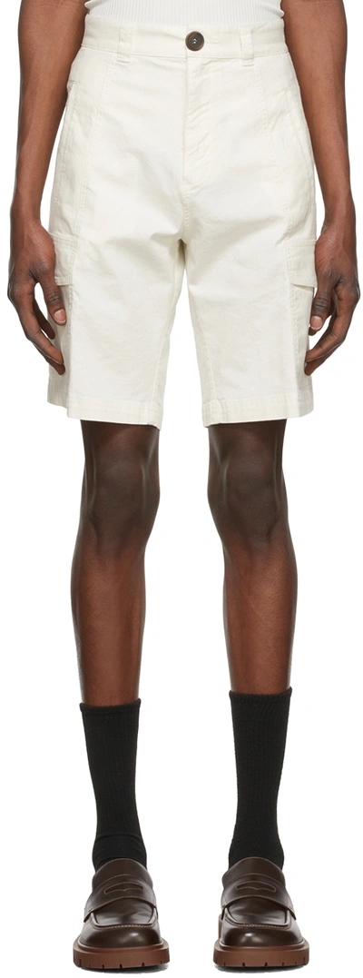 Winnie New York Off-white Cotton Shorts In Ivory