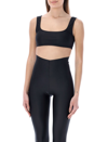 The Andamane Hollywood Scoop Neck Sleeveless Stretch Top In Black