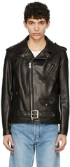 Schott Black Perfecto Leather Jacket In Black