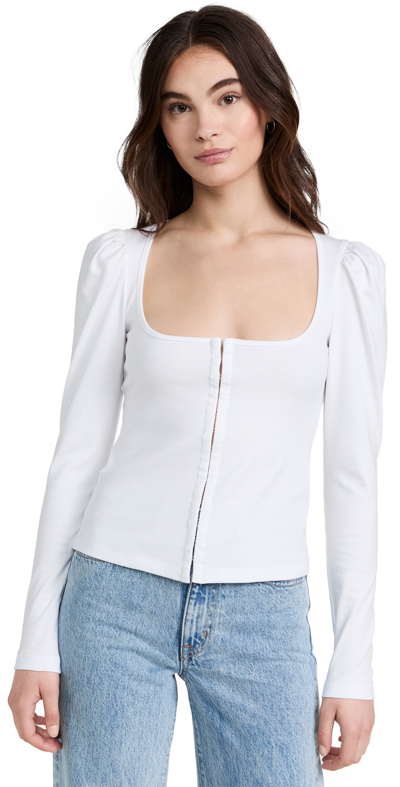 Beaufille Puff-sleeve Blouse In White