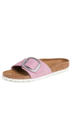 Birkenstock Madrid Big Buckle - Nubuck Leather Slipper With Buckle In Orchid