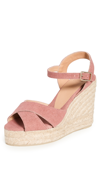 Castaã±er Blaudell Espadrille Wedge Sandals In Rosa Oscuro