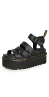 Dr. Martens' Dr.martens Gladiator Sandals With Platform In Black