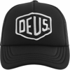 Deus Ex Machina Logo-patch Trucker Cap In Black