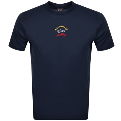 Paul &amp; Shark Paul And Shark Logo T Shirt Navy