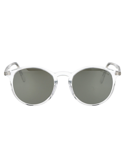 Moncler Ml0213 Sunglasses In 26q Crystal