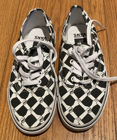 Pre-owned Vans Opening Ceremony Sneakers Linking Arms Black White Men's ...