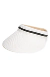 Nordstrom Rack Solid Visor In White Combo