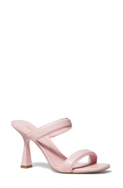 Michael Michael Kors Clara Leather High-heel Mules In Pink