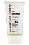 PETER THOMAS ROTH MAX CLEAR INVISIBLE PRIMING SUNSCREEN SPF 45