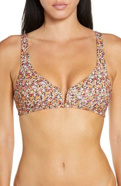 Maaji Calico Victory Reversible Bikini Top In Multi