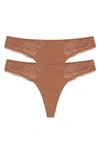 Skarlett Blue Women's Minx Thong 2-pk Underwear In Gleam
