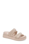 Blondo Women's Cadee Waterproof Platform Slides In Bone