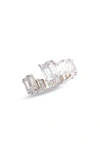 Shymi Open Cubic Zirconia Band In Silver