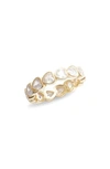 SHYMI HEART CUBIC ZIRCONIA ETERNITY BAND