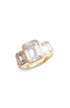 Shymi Cubic Zirconia Ring In Gold