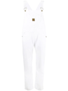 Washington Dee Cee Logo Patch Organic Cotton Dungarees In White