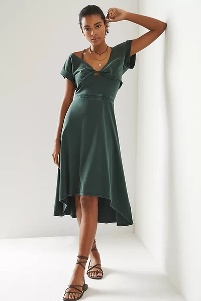 Daily Practice By Anthropologie The Madeline Midi Dress In Green | ModeSens