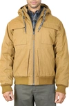 Hawke And Co Cotton 4 Pocket Hooded Jacket In Khaki