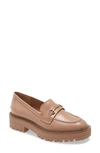 Sam Edelman Laurs Platform Lug Sole Loafer In Maple Sugar