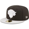 NEW ERA NEW ERA BLACK/GRAY NEW YORK KNICKS TWO-TONE COLOR PACK 59FIFTY FITTED HAT