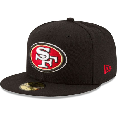 New Era Black San Francisco 49ers Team 59fifty Fitted Hat