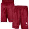 NIKE NIKE CRIMSON OKLAHOMA SOONERS FAST BREAK TEAM PERFORMANCE SHORTS