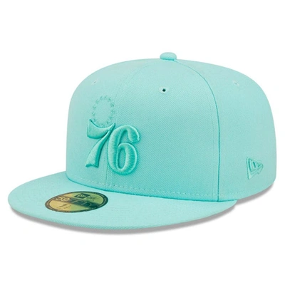 New Era Turquoise Philadelphia 76ers Color Pack 59fifty Fitted Hat