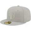 NEW ERA NEW ERA GRAY WASHINGTON WIZARDS LOGO COLOR PACK 59FIFTY FITTED HAT