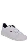 Tommy Hilfiger Men's Lendar Flag Logo Lace Up Sneakers In White