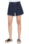 WASH LAB DENIM WASH LAB DENIM WASH LAB PLEAT DENIM SHORTS