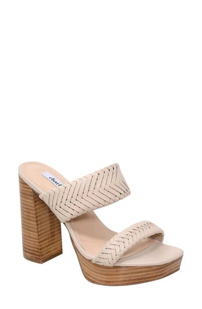 Charles David Intro Platform Sandal In Dark Beige