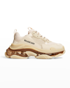 Balenciaga Triple S Air Nylon Sneakers In Nude